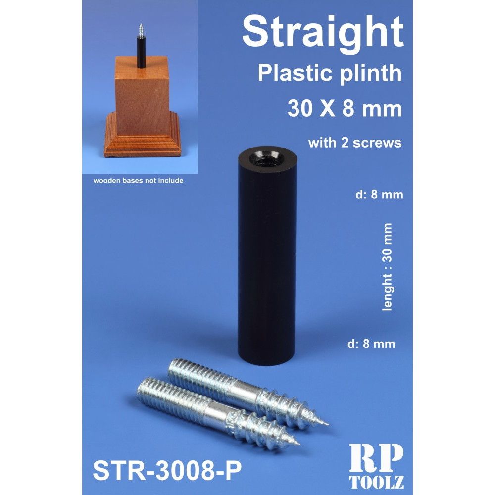 STR-3008P 円柱型 30mm×8mm プラスチック製飾り支柱 | RPツールズ RP