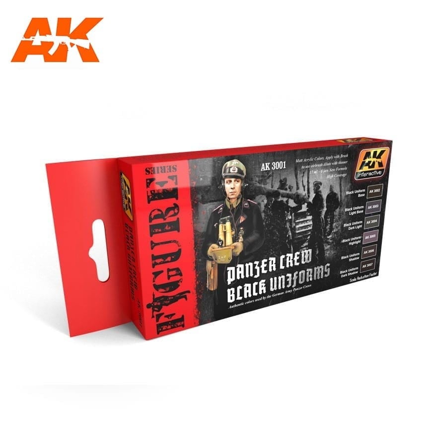 AK3001 ドイツ戦車戦車兵ブラックユニフォーム 6色セット | AK