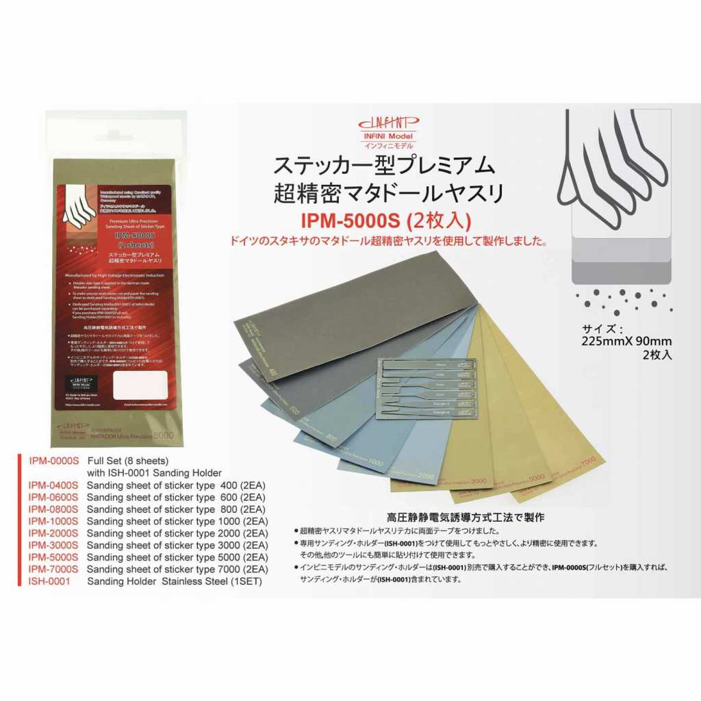 IPM-5000S ステッカー型マタドールやすり 5000番|工具|ツール＆マテリアル