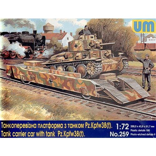 259 独 装甲列車 38(t)戦車運搬車 | ユニモデル UM | AFV,第二次大戦の