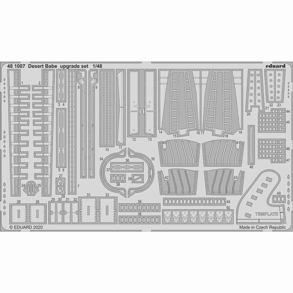 481007 「デザート・ベーブ」 トーネード GR.1 アップグレードパーツ (エデュアルド用)|飛行機用パーツ|飛行機