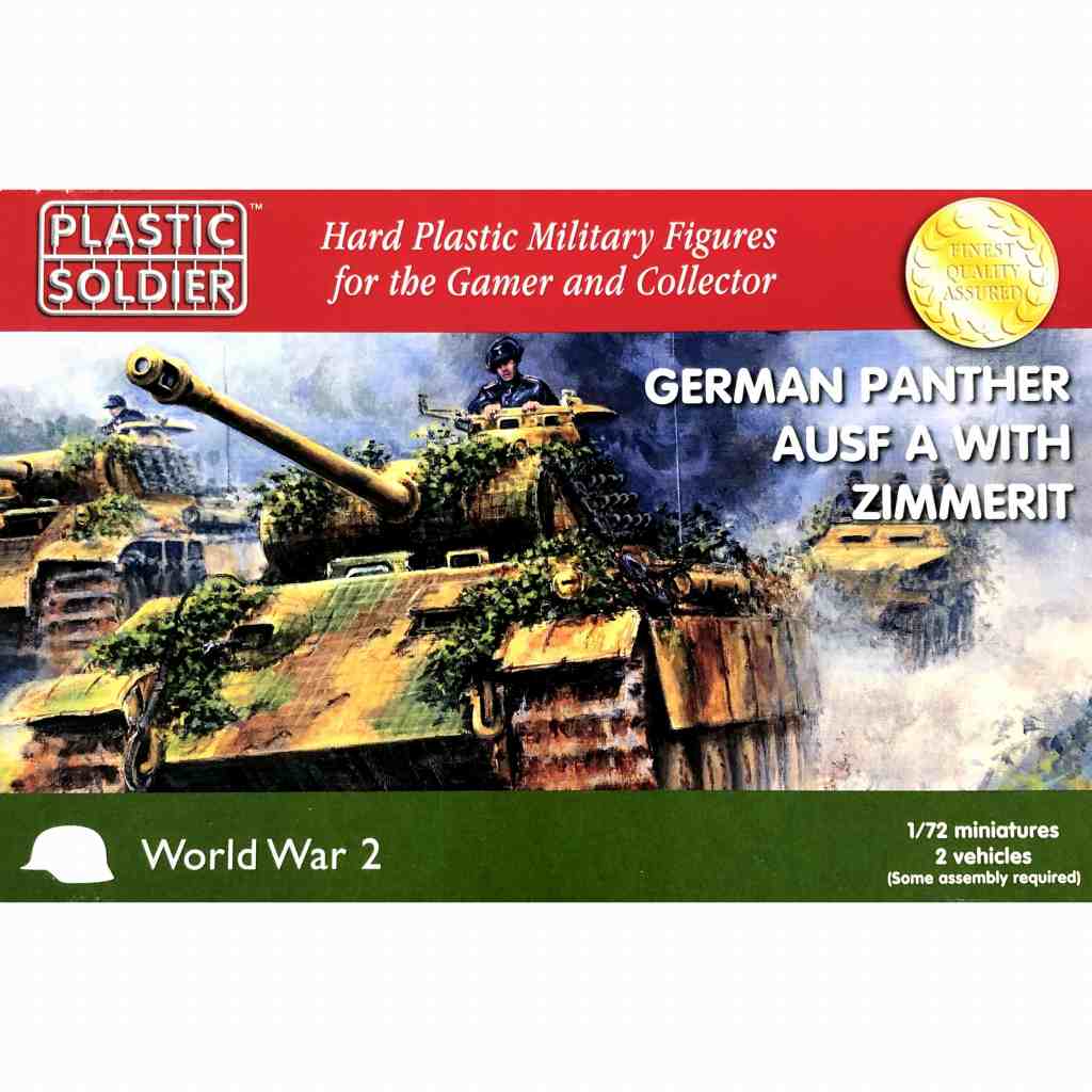 WW2V20011 ドイツ軍 パンサーA型w/ツィンメリットコーティング (車両×2 フィギュア×4)|第二次大戦のAFVモデル|AFV