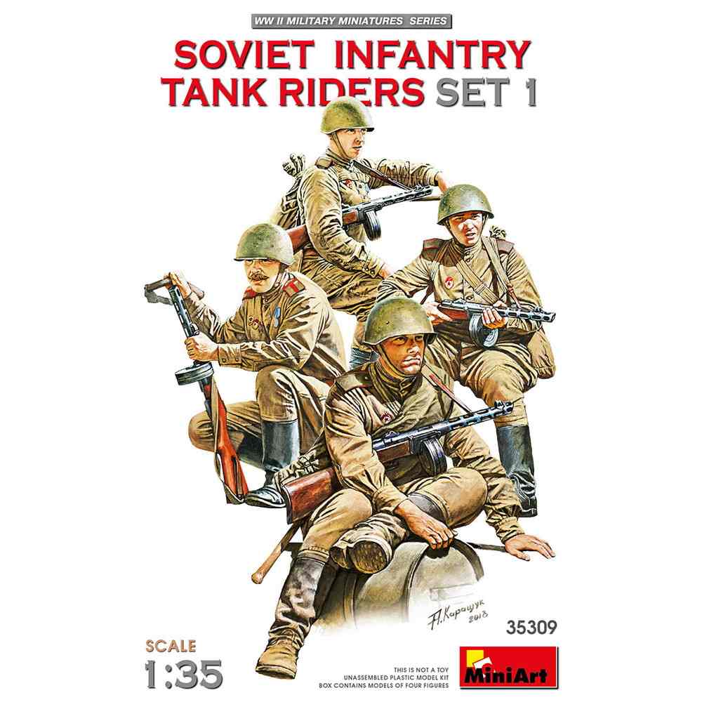 35309 ソビエト歩兵戦車乗員セット1 (4体入)|第二次大戦のフィギュア|フィギュア