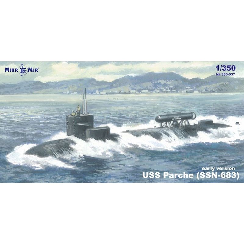 350-037 SSN-683 USS パーチー 原子力潜水艦 (初期型)|大戦後の艦船モデル|艦船