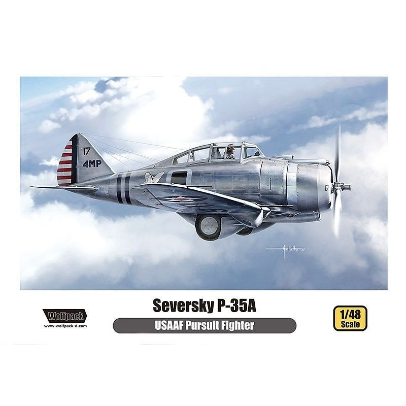 WP14808 セバスキー P-35A USAAF (プレミアムエディションキット)|第二次大戦の飛行機モデル|飛行機