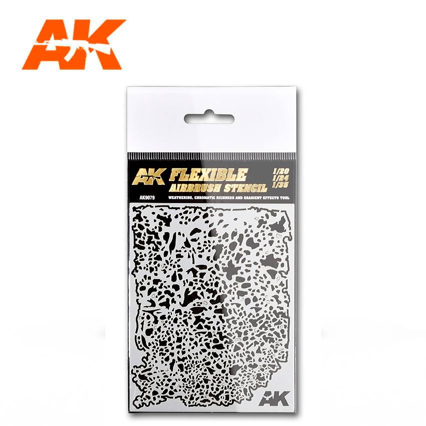 【再入荷】AK9079 フレキシブル・エアブラシステンシル 1/20-1/24-1/35スケール用|工具|ツール＆マテリアル