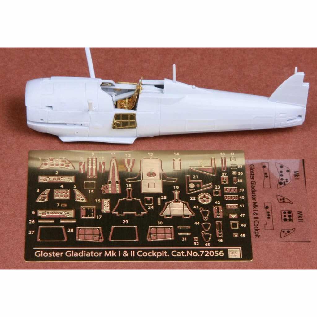 【再入荷】72056 グロスター グラディエーター Mk.I/II 内装エッチングパーツ|飛行機用パーツ|飛行機