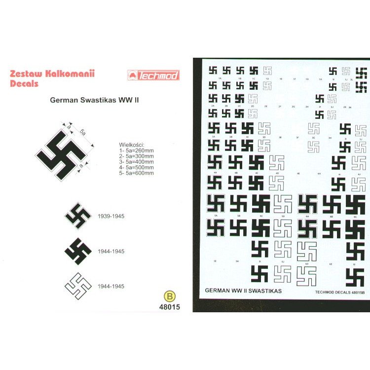 TEC48015 ドイツ 国籍マーク スワスチカ | テクモッド Techmod