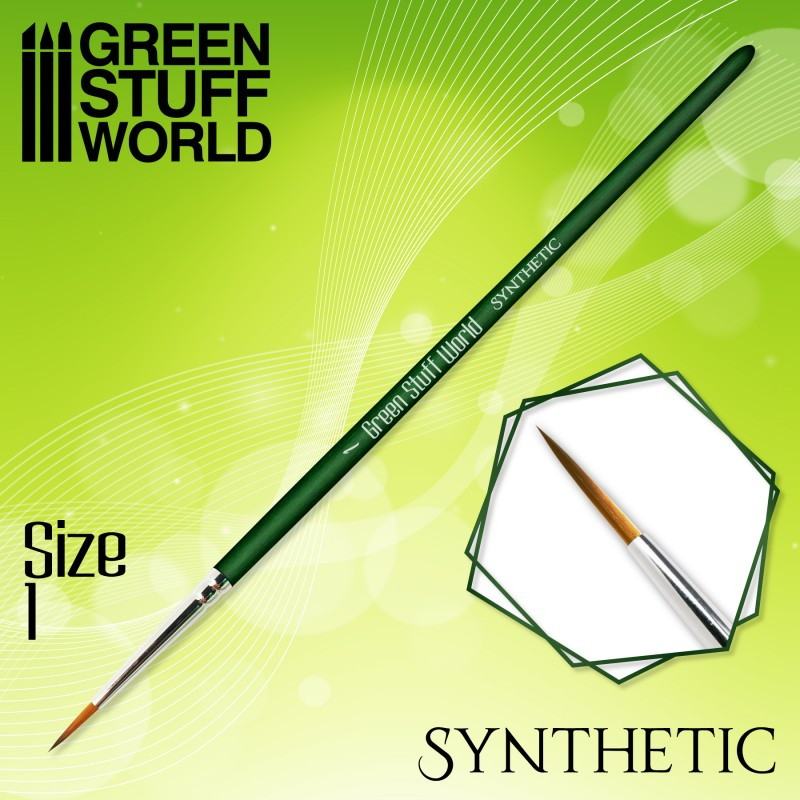 GSWD-2330 グリーンシリーズ 合成毛 丸筆 サイズ 1|接着／造形／塗装用品|ツール＆マテリアル