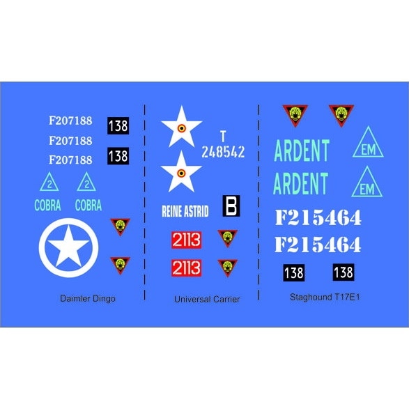 35031 Belgian Brigade Piron 1944-45|AFV用デカール|AFV