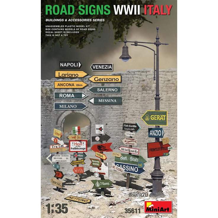 35611 道路標識 WWII イタリア | ミニアート MiniArt | フィギュア