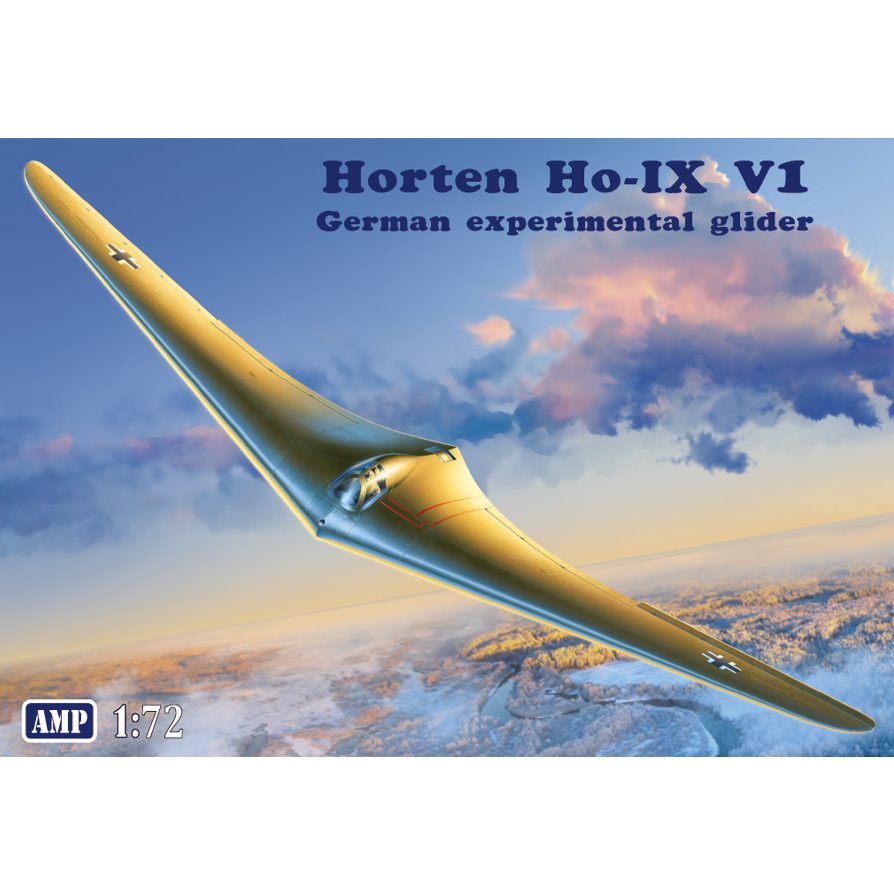 AMP72007 ホルテン Ho-IX V1 グライダー|第二次大戦の飛行機モデル|飛行機