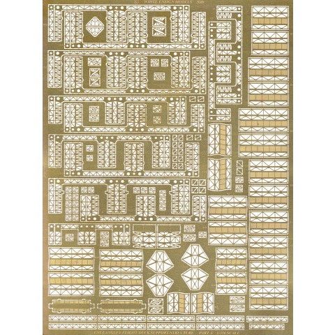 35189 米海軍 航空母艦 ラングレー 飛行甲板用桁 エッチングパーツ|艦船用パーツ|艦船
