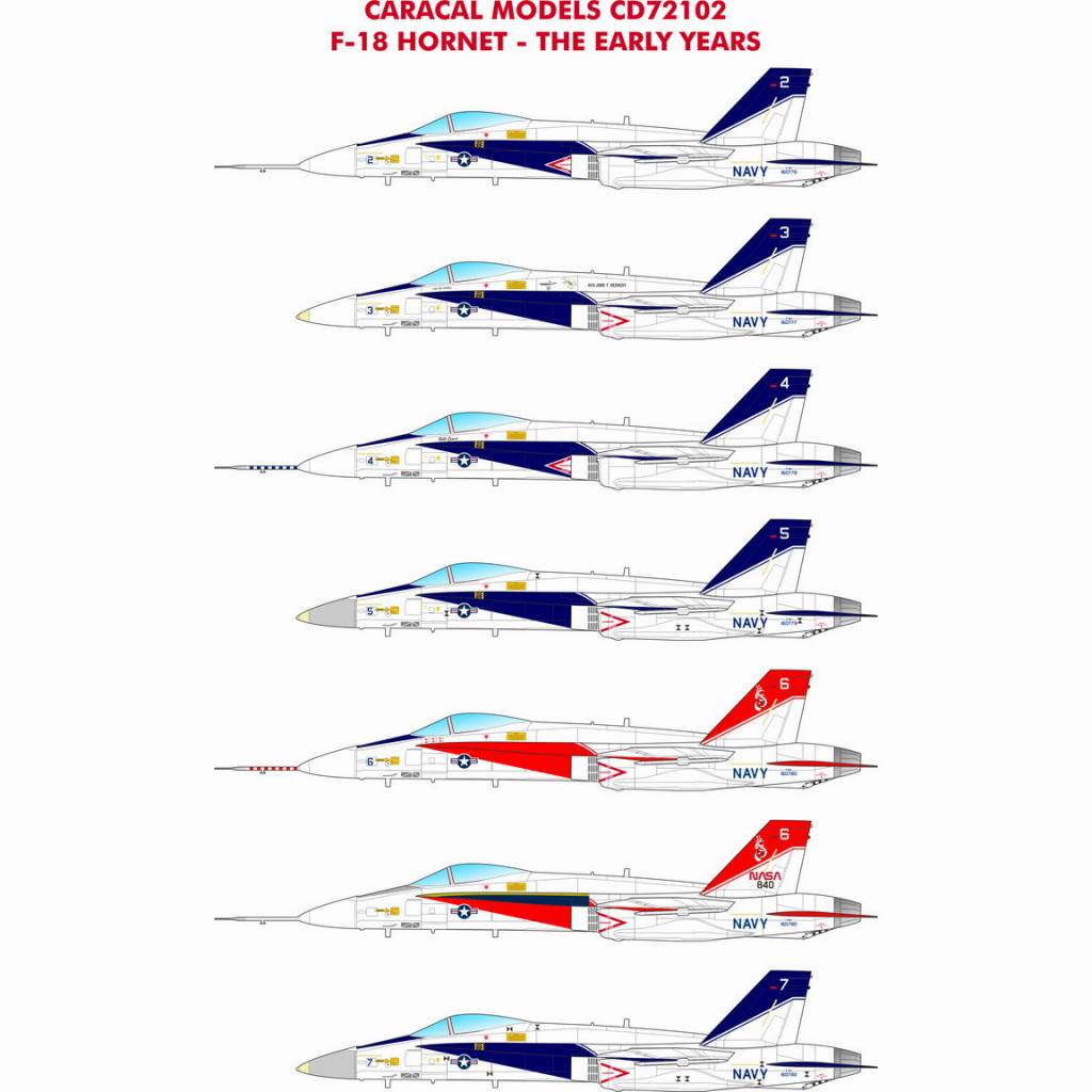 72102 マクドネル・ダグラス F-18 ホーネット プロトタイプ|飛行機用デカール|飛行機