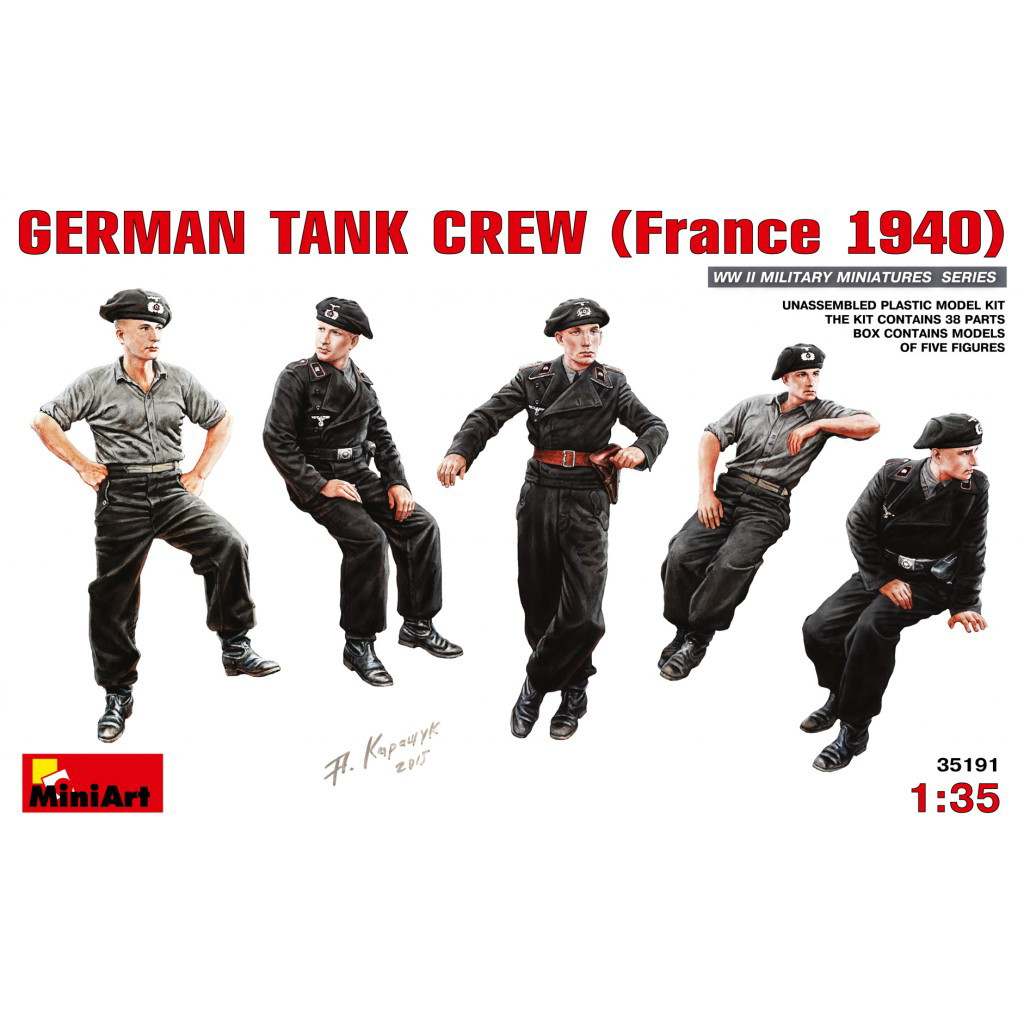 35191 ドイツ戦車兵（フランス1940）5体入|第二次大戦のフィギュア|フィギュア