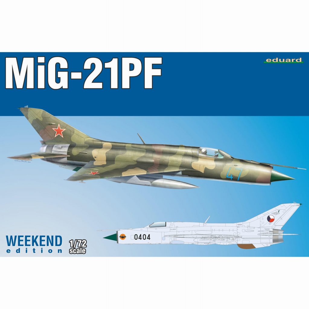 7455 1/72 ミグ MiG-21PF フィッシュベッド ウィークエンドエディション|大戦後の飛行機モデル|飛行機