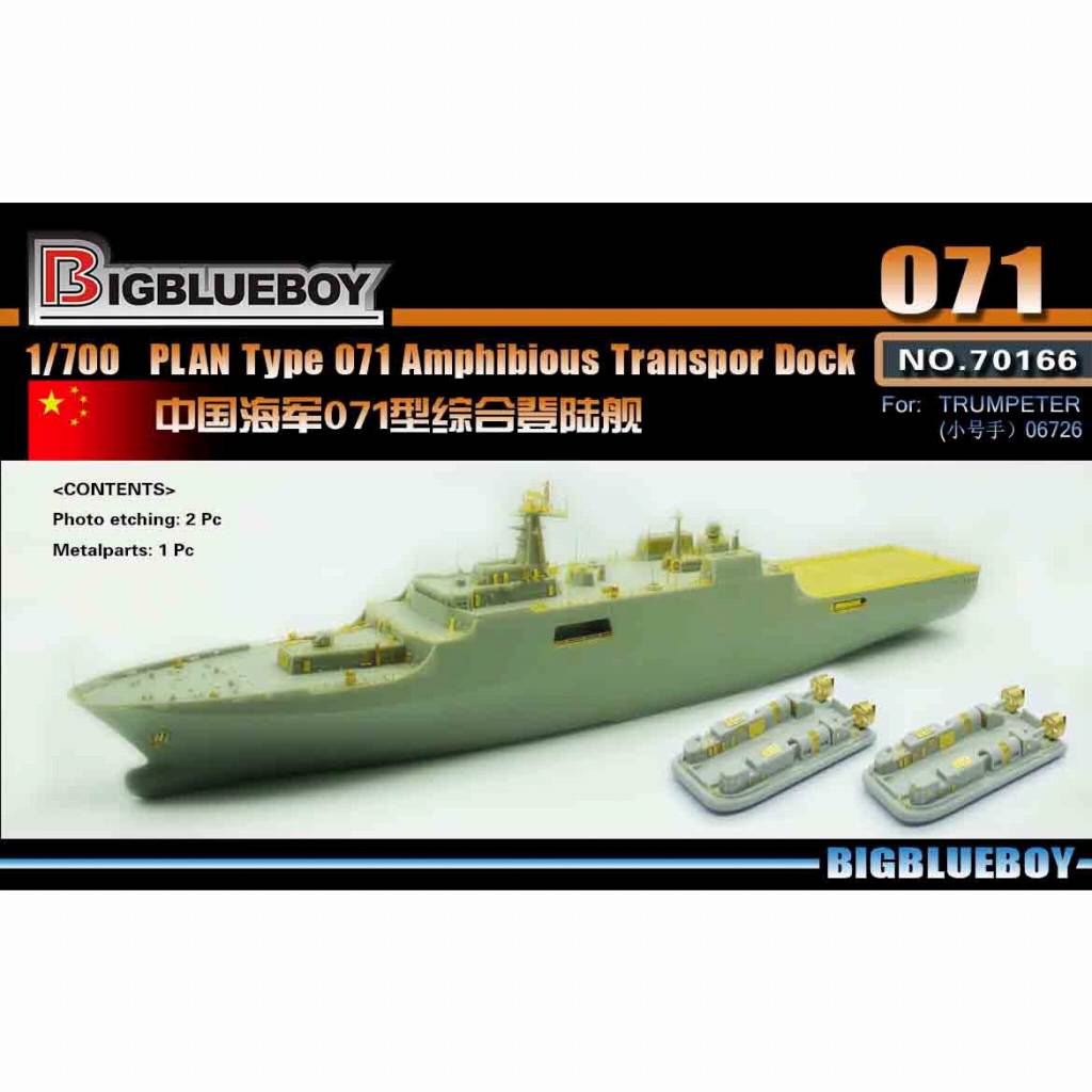 70166 中国人民解放軍 071型揚陸艦用 プレミアムエディション|艦船用パーツ|艦船