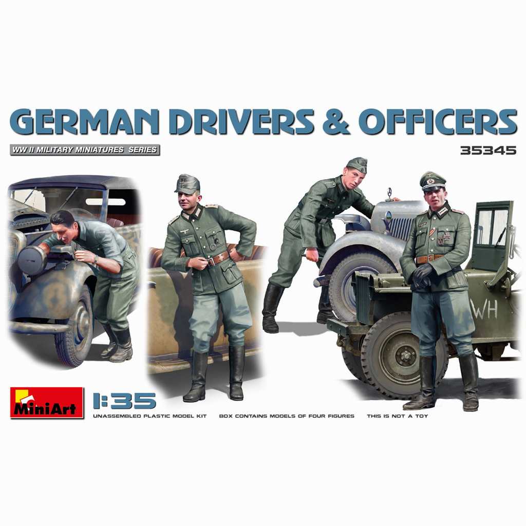 35345 ドイツ兵ドライバー＆士官セット4体入 | ミニアート