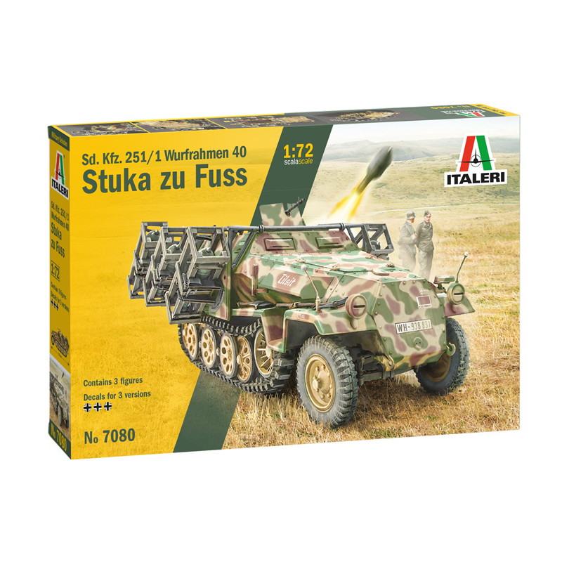 【再入荷】7080 ドイツ Sd.Kfz.251/1 ヴルフラーメン40装備型|第二次大戦のAFVモデル|AFV