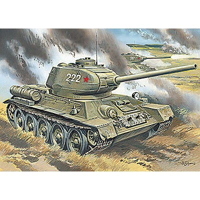 328 T-34/85 戦車 S-53戦車砲搭載 | ユニモデル UM | AFV,第二次大戦の