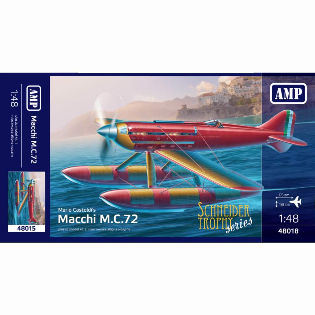 【再入荷】AMP48018 マッキ M.C.72  シュナイダー・トロフィー・レース機|レーサー機|飛行機