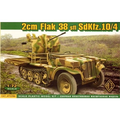 72286 Sd.Kfz.10/4 1t�ϡ��եȥ�å� 2cm flak38 ��ܷ�