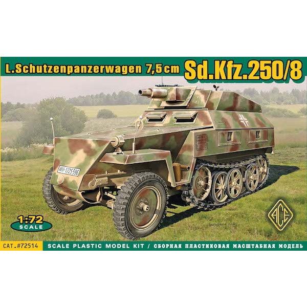 72514 Sd.kfz.250/8 �Υ� 7.5cmˤ���ϻٱ��