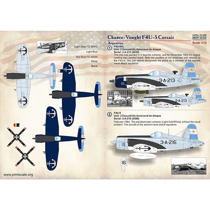 72399 チャンス・ヴォート F4U-5 コルセア|飛行機用デカール|飛行機