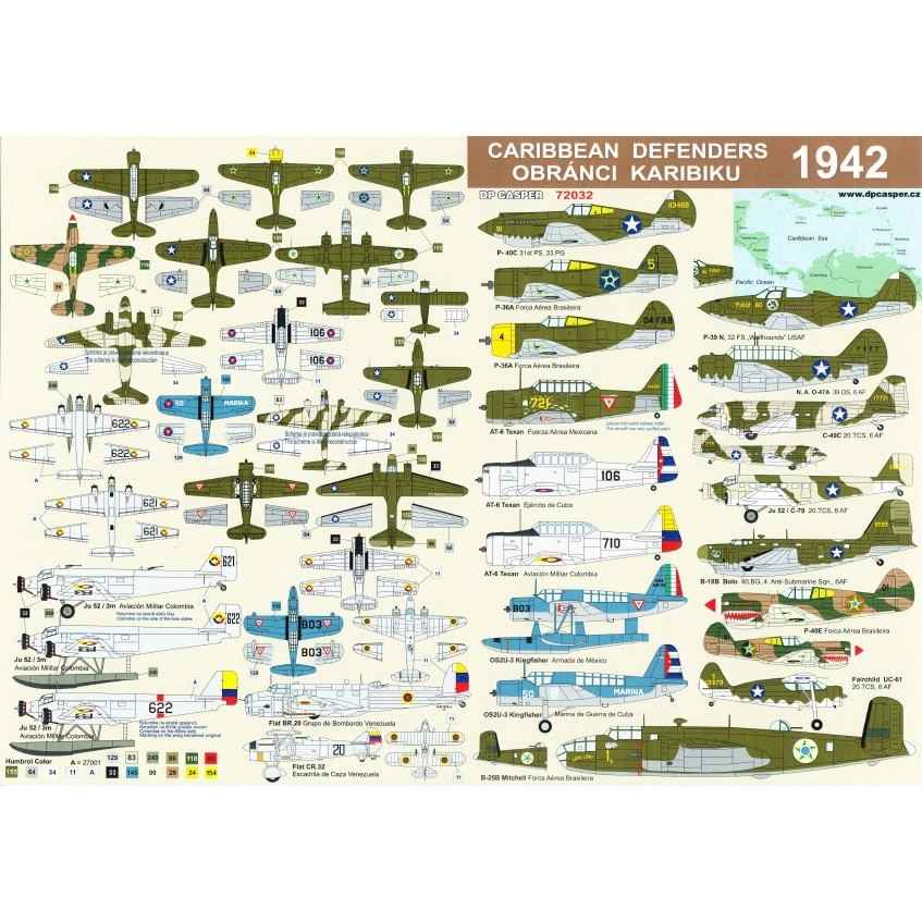 72032 カリビアン ディフェンダーズ 1942年|飛行機用デカール|飛行機