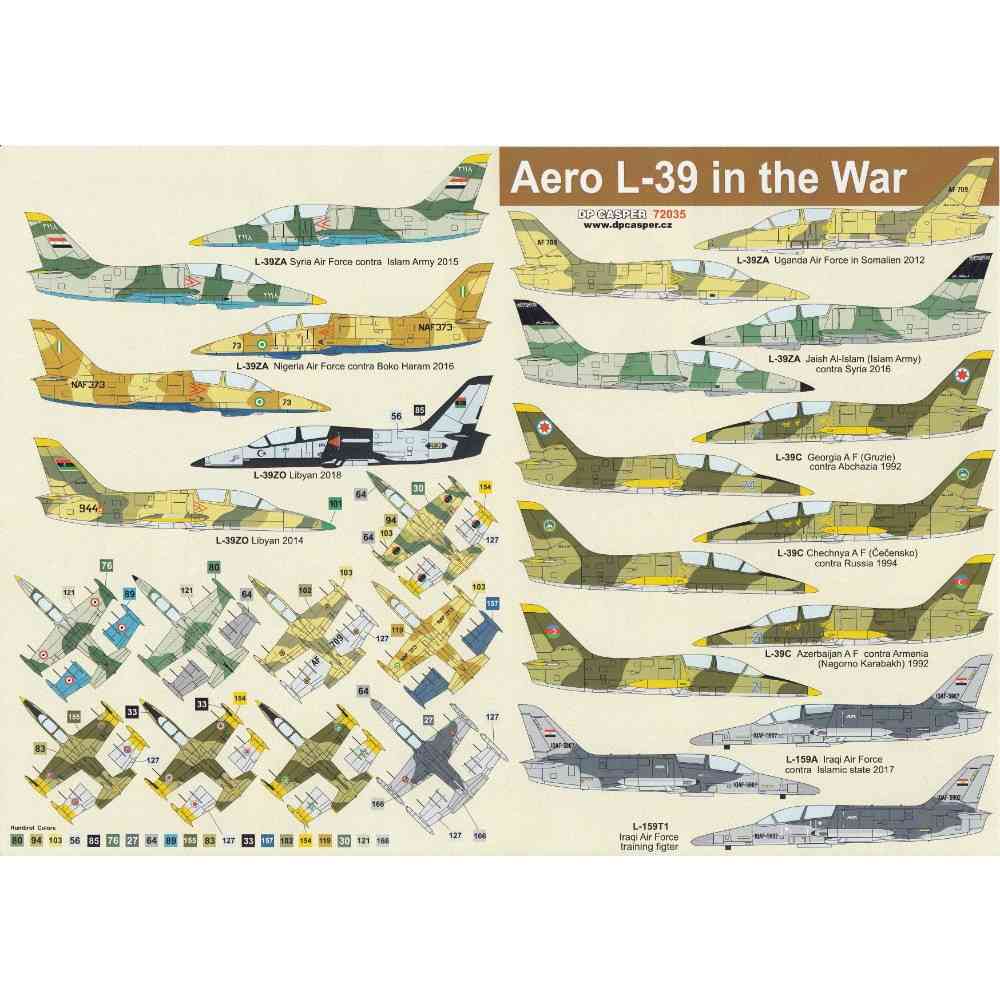 72035 アエロ L-39 アルバトロス イン ザ ウォー|飛行機用デカール|飛行機