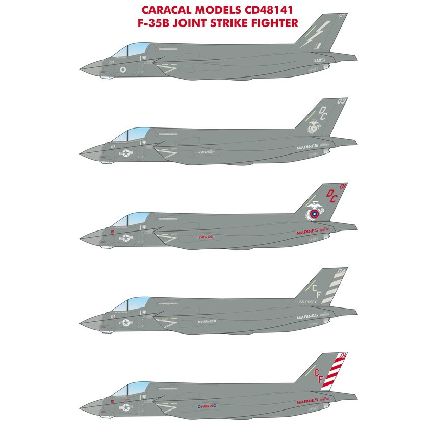 48141 ロッキード・マーティン F-35B ライトニングII|飛行機用デカール|飛行機