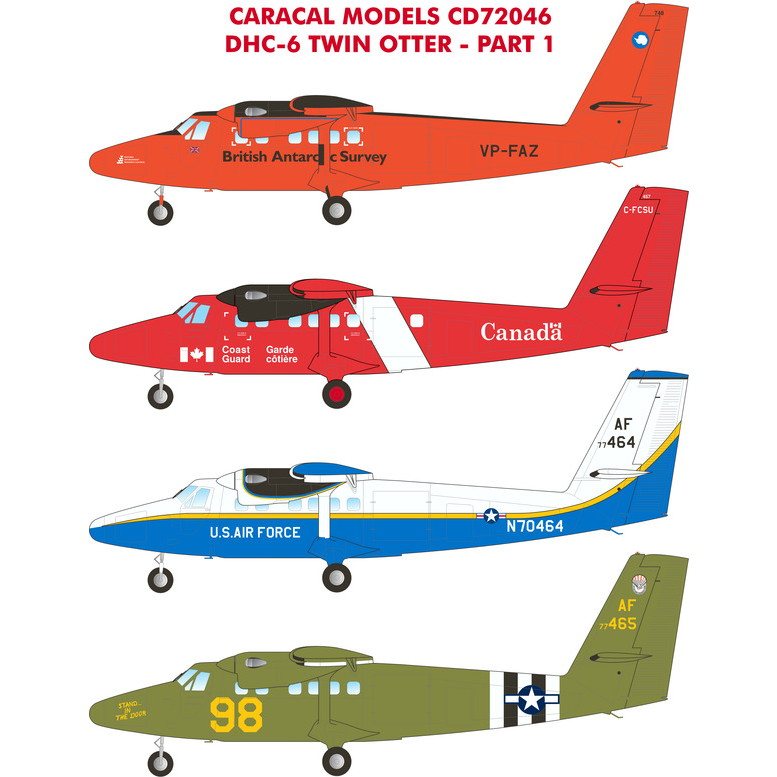 72046 デ・ハビランド・カナダ DHC-6 ツインオッター|飛行機用デカール|飛行機