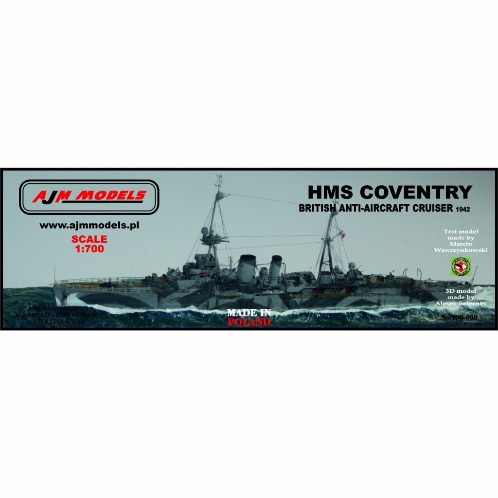 700-030 英海軍 防空巡洋艦 コヴェントリー Coventry 1942 | AJMモデル