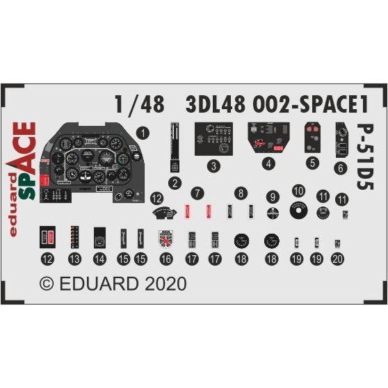 3DL48002 �Ρ�������ꥫ�� P-51D-5 �ޥ�����  �����ڡ���������3D�ǥ�����w/���å��󥰥ѡ��� ���å� (���ǥ奢�����)