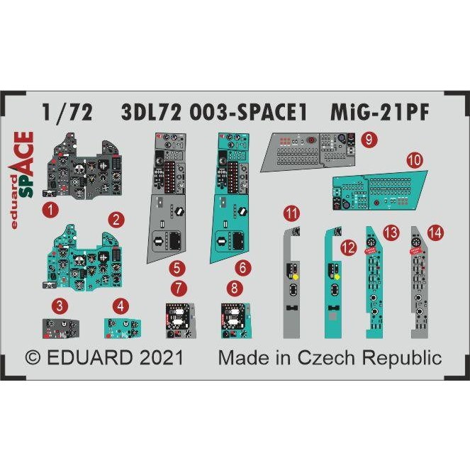 3DL72003 �ߥ� MiG-21PF �ե��å���٥å� �����ڡ���������3D�ǥ�����w/���å��󥰥ѡ��ĥ��å� (���ǥ奢�����)