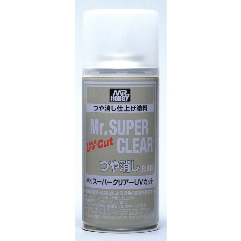 B523 Mr.スーパークリアーUVカット（溶剤系スプレー） つや消し|塗料|ツール＆マテリアル