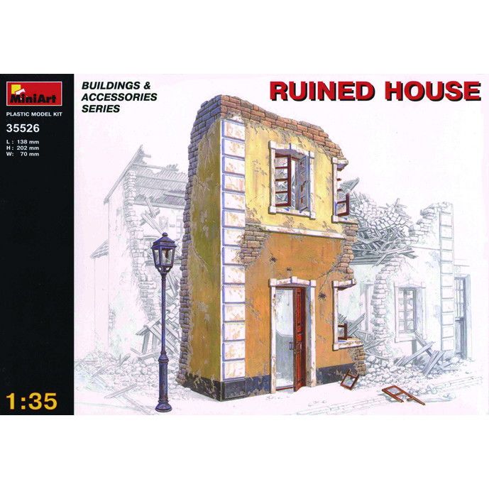 35526 廃墟の家 ジオラマアクセサリー | ミニアート MiniArt