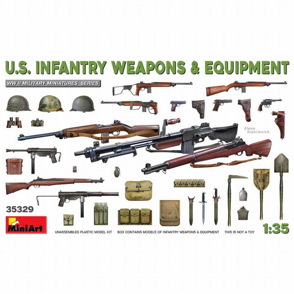 35329 アメリカ軍歩兵用武器＆装備品セット | ミニアート MiniArt