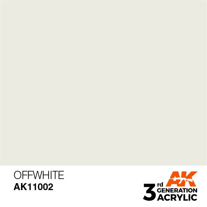 AK11002 オフホワイト 【AKアクリル3G (サードジェネレーション)】|塗料|ツール＆マテリアル