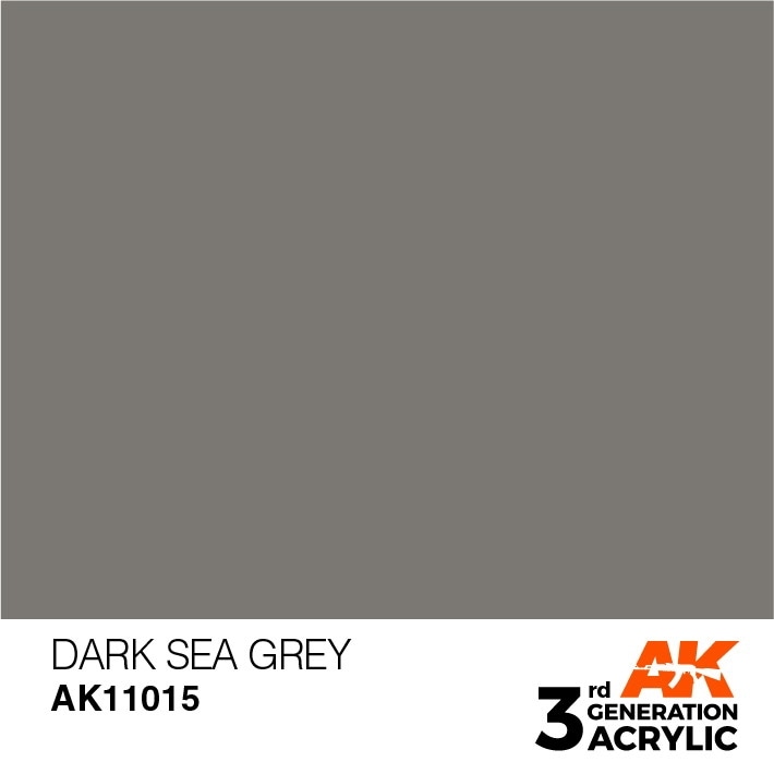 【再入荷】AK11015 ダークシーグレイ 【AKアクリル3G (サードジェネレーション)】|塗料|ツール＆マテリアル