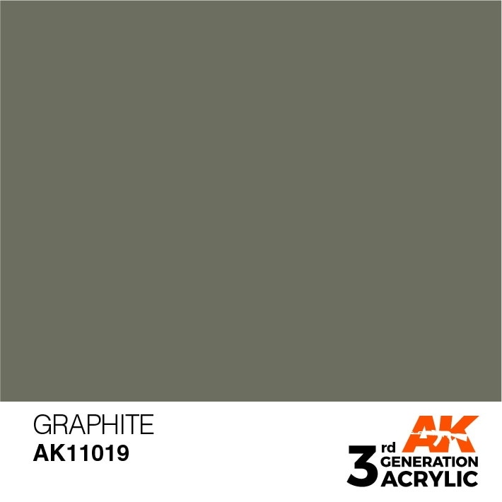 AK11019 グラファイト 【AKアクリル3G (サードジェネレーション)】|塗料|ツール＆マテリアル