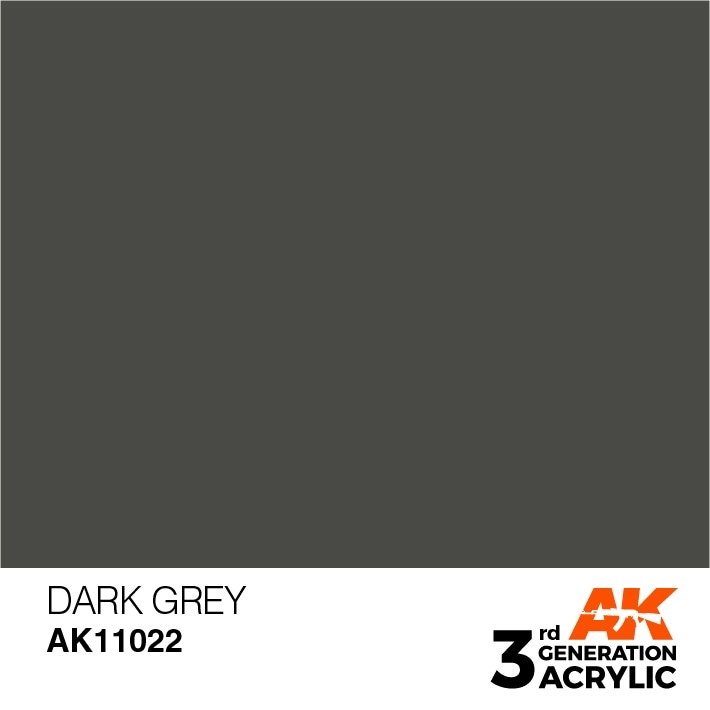 AK11022 ダークグレイ 【AKアクリル3G (サードジェネレーション)】|塗料|ツール＆マテリアル