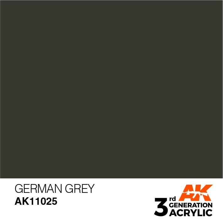 AK11025 ジャーマングレイ 【AKアクリル3G (サードジェネレーション)】|塗料|ツール＆マテリアル