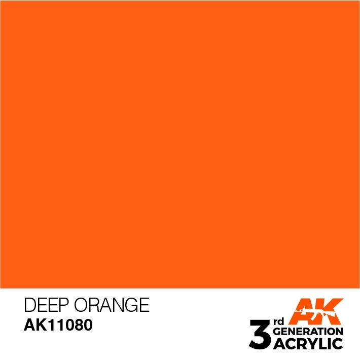 AK11080 ディープオレンジ 【AKアクリル3G (サードジェネレーション)】|塗料|ツール＆マテリアル