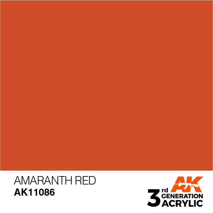 AK11086 アマランスレッド 【AKアクリル3G (サードジェネレーション)】|塗料|ツール＆マテリアル