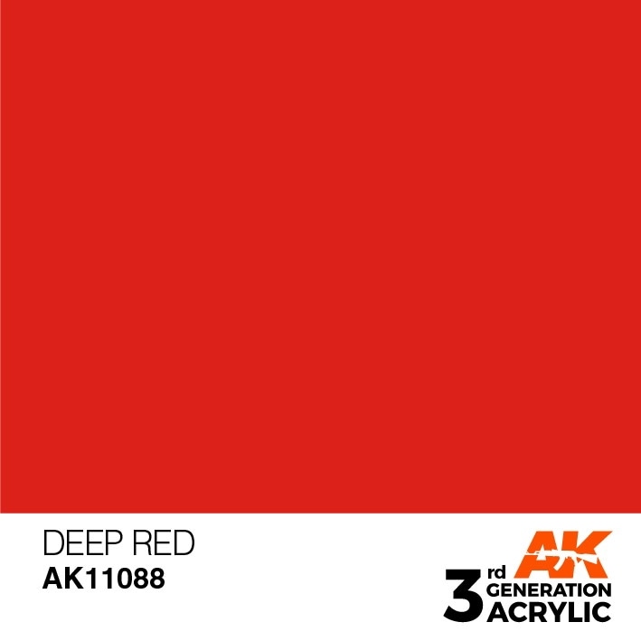 AK11088 ディープレッド 【AKアクリル3G (サードジェネレーション)】|塗料|ツール＆マテリアル