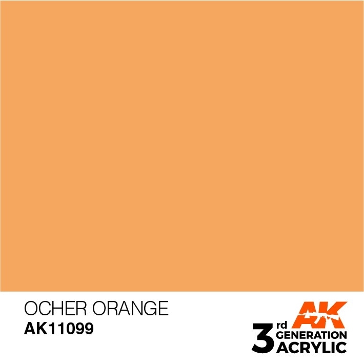 AK11099 オーカーオレンジ 【AKアクリル3G (サードジェネレーション)】|塗料|ツール＆マテリアル