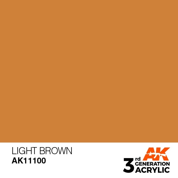 AK11100 ライトブラウン 【AKアクリル3G (サードジェネレーション)】|塗料|ツール＆マテリアル