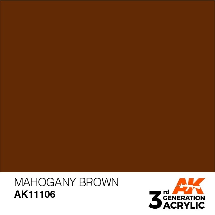 AK11106 マホガニーブラウン 【AKアクリル3G (サードジェネレーション)】|塗料|ツール＆マテリアル