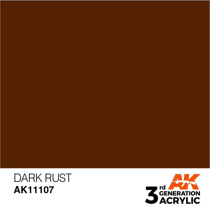 AK11107 ダークラスト 【AKアクリル3G (サードジェネレーション)】|塗料|ツール＆マテリアル